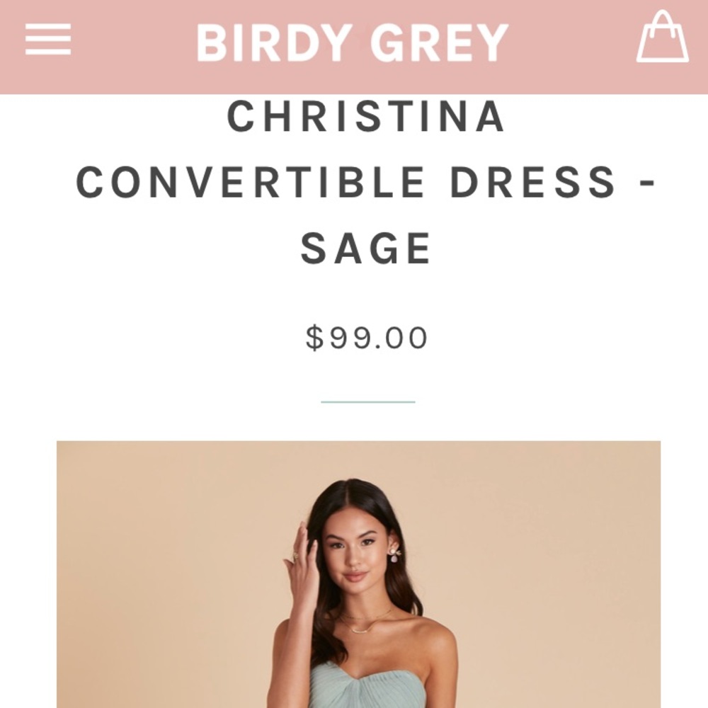 Birdy Grey convertible dress in sage